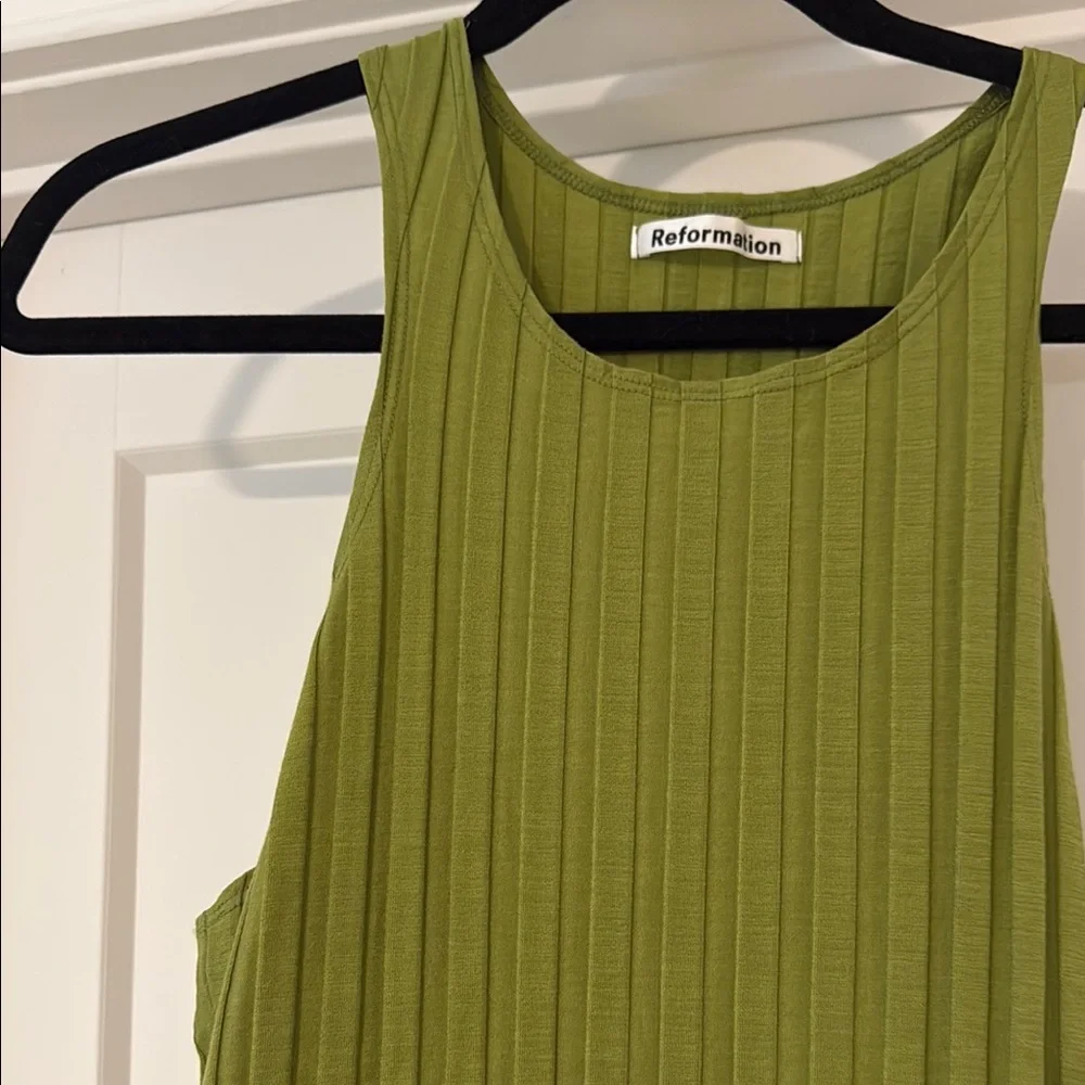 Reformation Ribbed Mini Dress - Picture 4 of 5